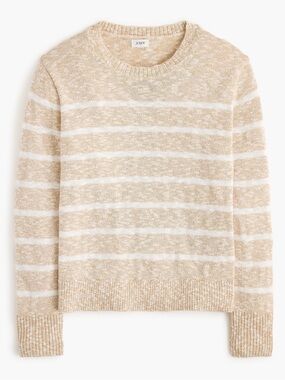 J crew Striped crewneck beach sweater